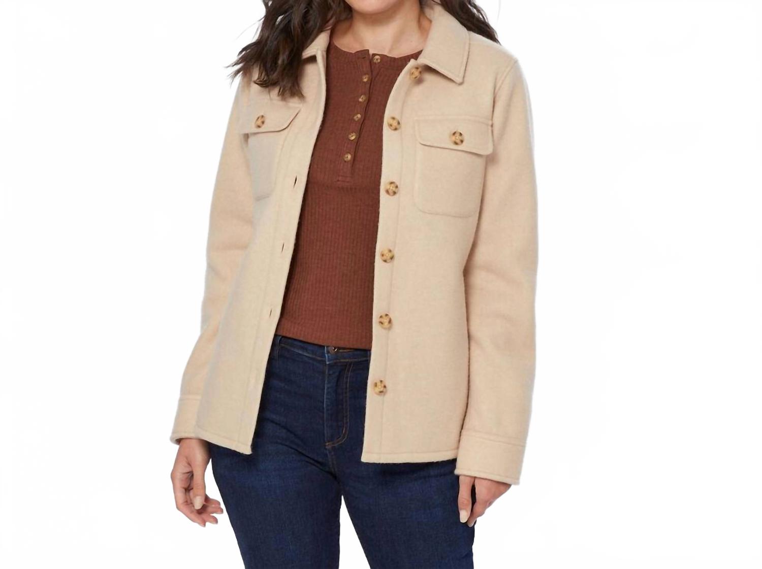 

Флисовая куртка-рубашка Timberlodge цвета овса Duluth Trading Company, Oat