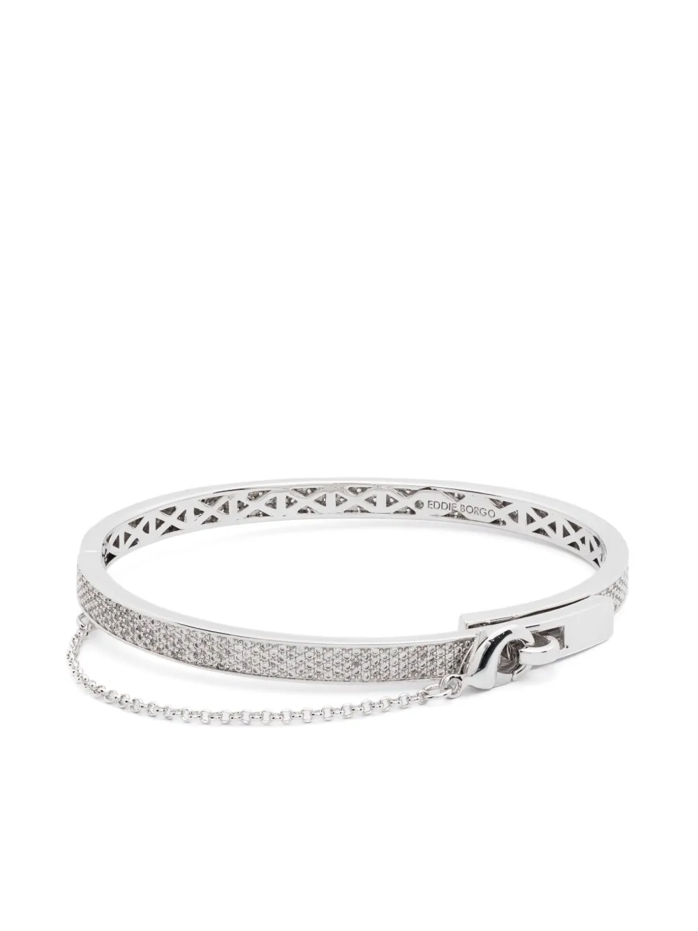 

Браслет Pavé Thin Safety Chain Eddie Borgo, серебяный