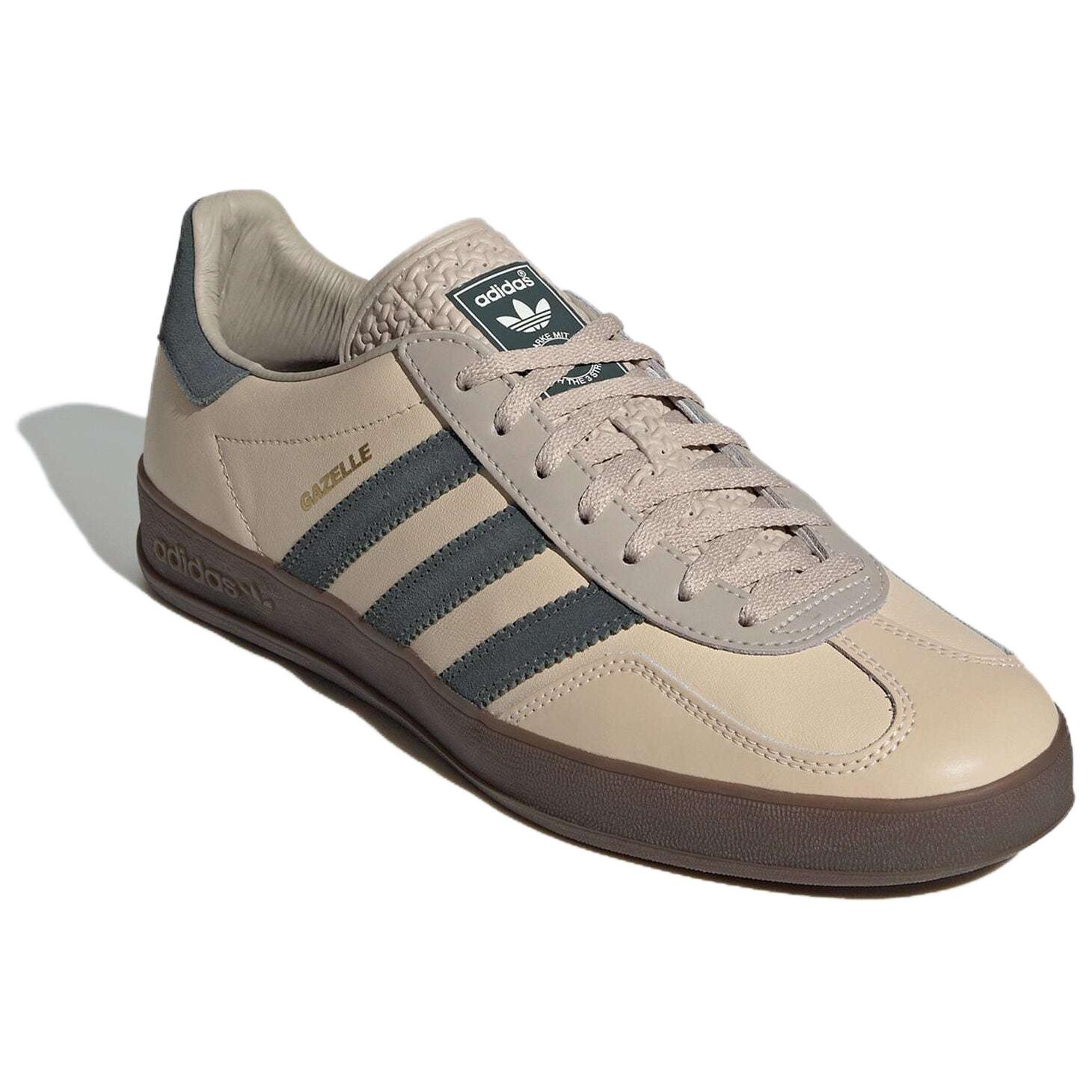 Кроссовки adidas originals Gazelle Skateboarding Shoes Unisex Low-top Rock Formations, Sandstorm Soil/ivy Green, зеленый — фото 3