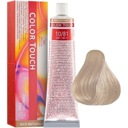 

Professionals Color Touch 10/81 Самый светлый жемчужно-пепельный блондин 60 мл, Wella