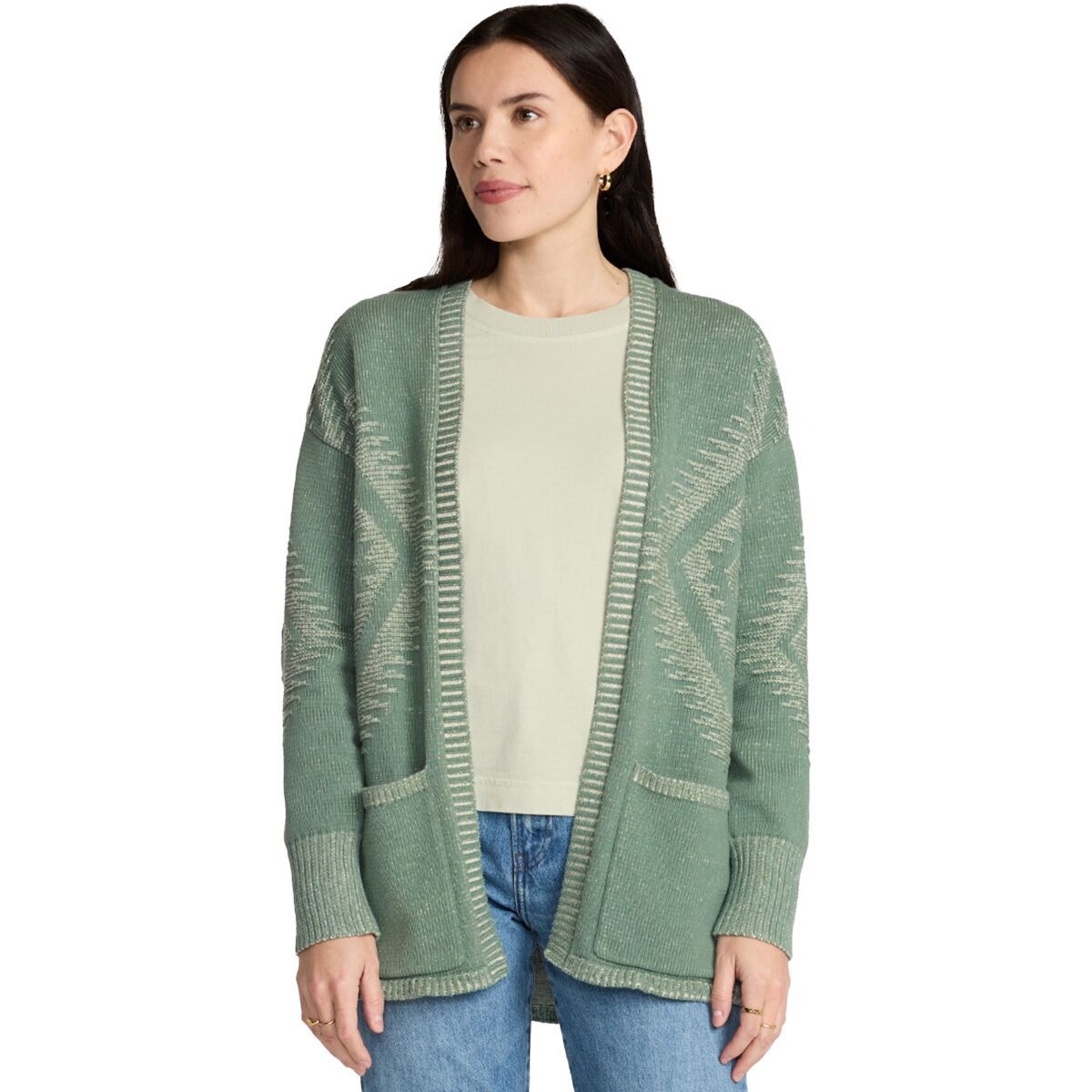 

Кардиган Textured Sierra Springs Pendleton, цвет sage