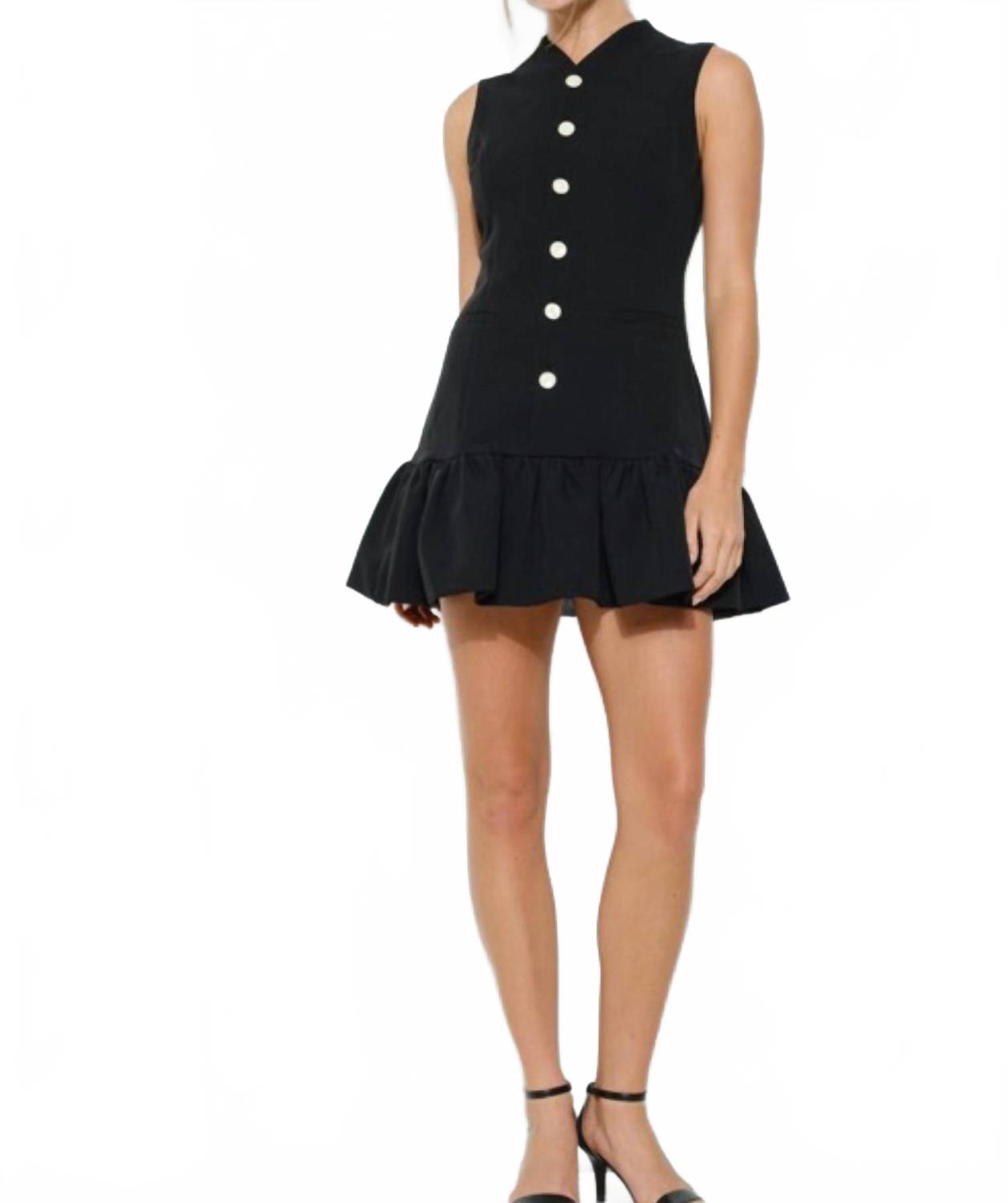 

Платье Bethany Bubble в черном цвете INA Fashion