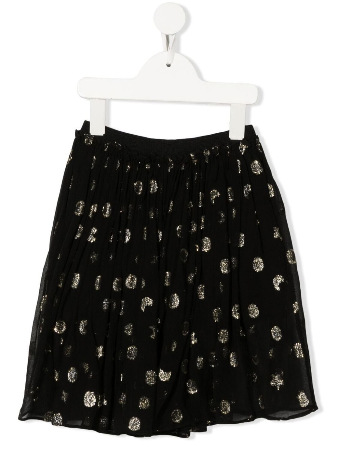 

Stella McCartney Kids юбка в горох, черный