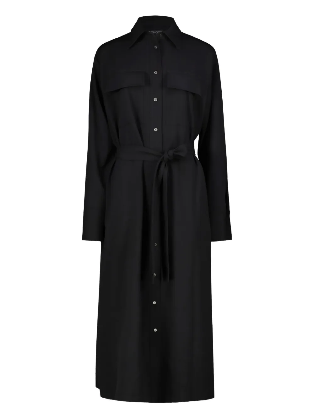 

Платье с боковыми разрезами и карманами Drhope, черный