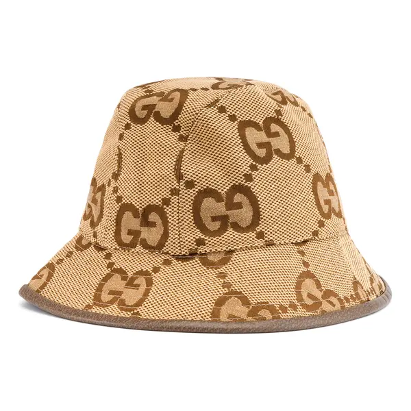 

Бейсболка jumbo gg canvas bucket hat 'camel ebony' Gucci, бежевый