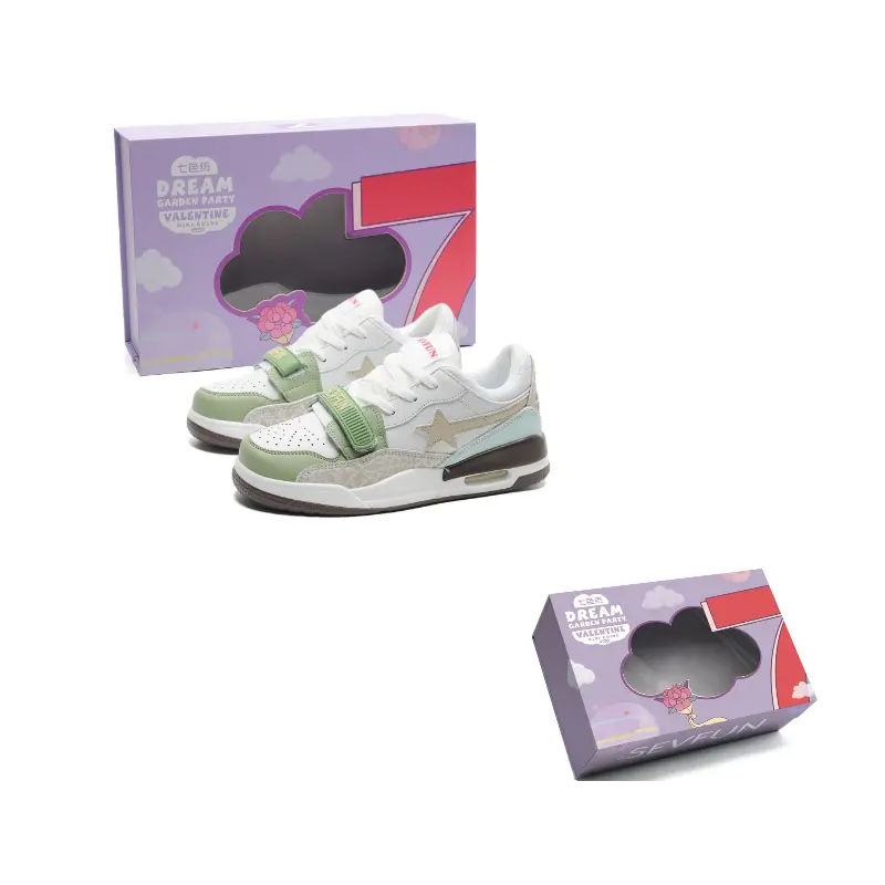 

7 SEVFUN Низкие скейтерские кроссовки унисекс Ginkgo Green, цвет Ginkgo Green