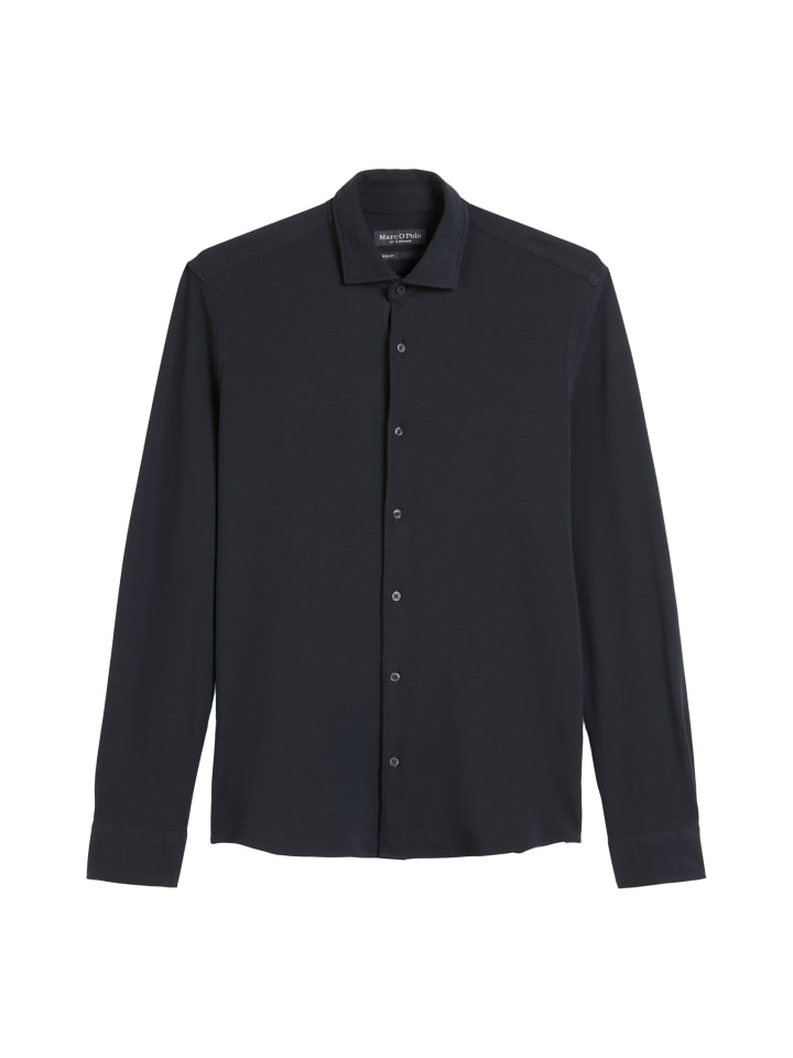 

Рубашка приталенного кроя темно-синего цвета Marc O'Polo