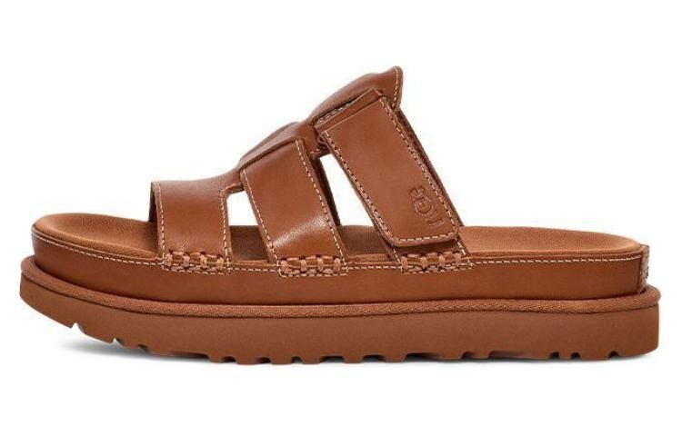 Шлепанцы женские загорелые коричневые Ugg