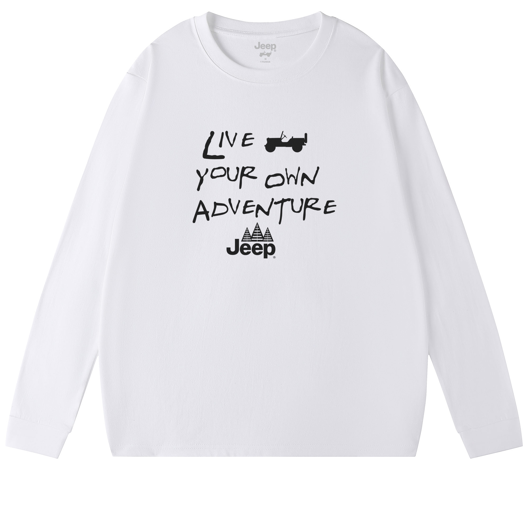 

Футболка Unisex Crew Neck тонкая Heavyweight Jeep, белый