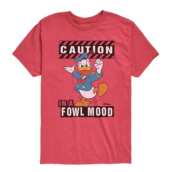 

Футболка с принтом Donald Duck in a Fowl Mood для мальчиков 8-20 Disney, Heather Red