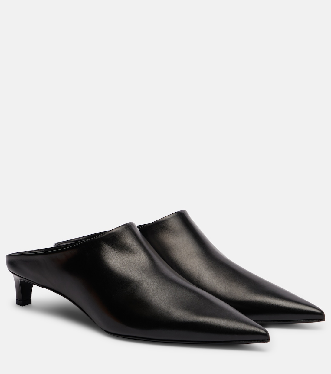 Кожаные мюли Jil Sander, черный