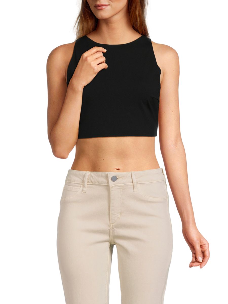 

Укороченный топ с клеевым соединением Wolford, черный