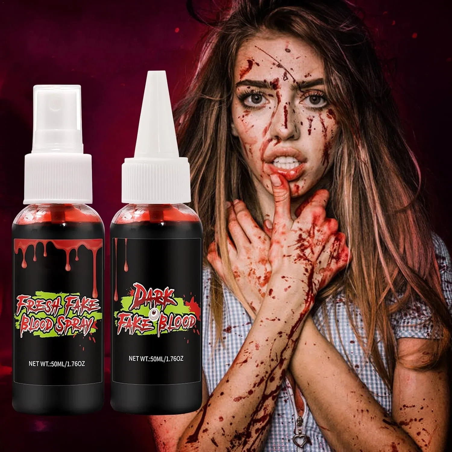 Хэллоуинская искусственная кровь, спрей, 2X Vampire Blood, 1 шт — фото 3