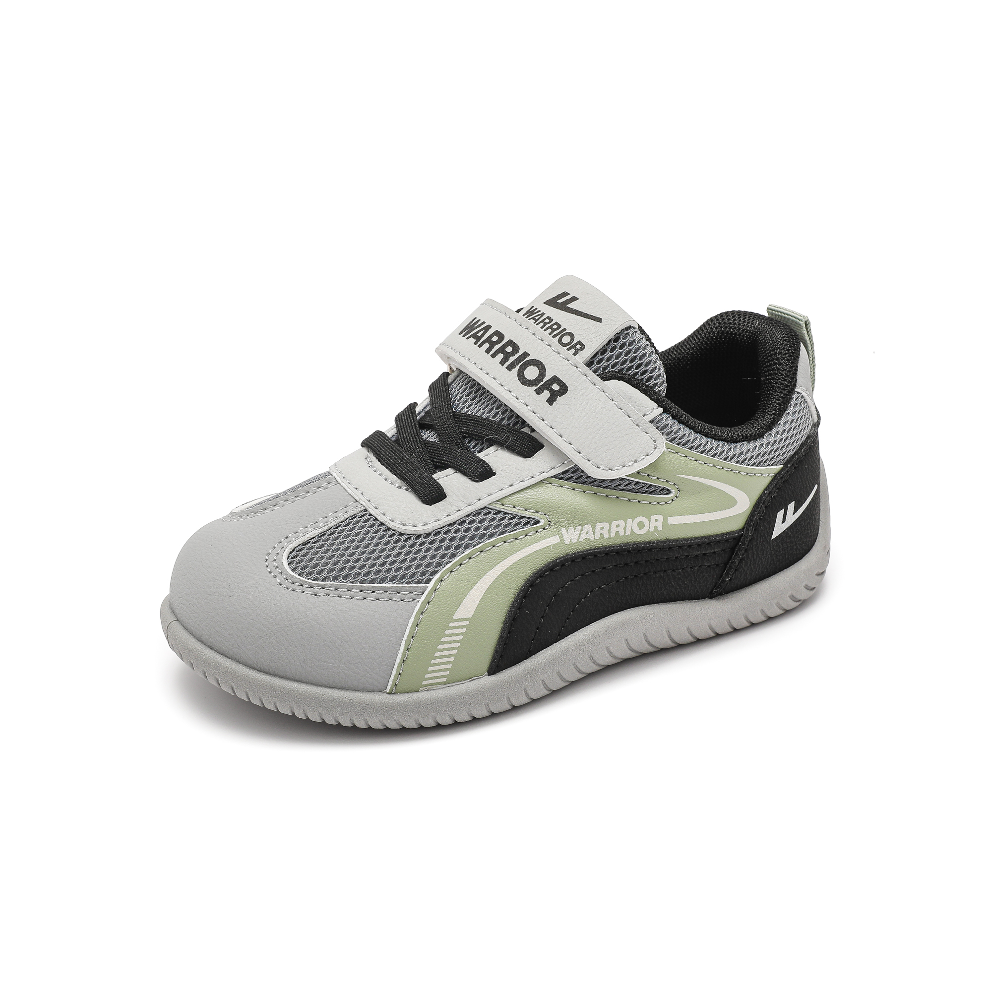 

Детские немецкие армейские кроссовки для девочек Lightweight Cushioning Slip Resistant Anti Kick Low top Casual WARRIOR, серый/черный/зеленый