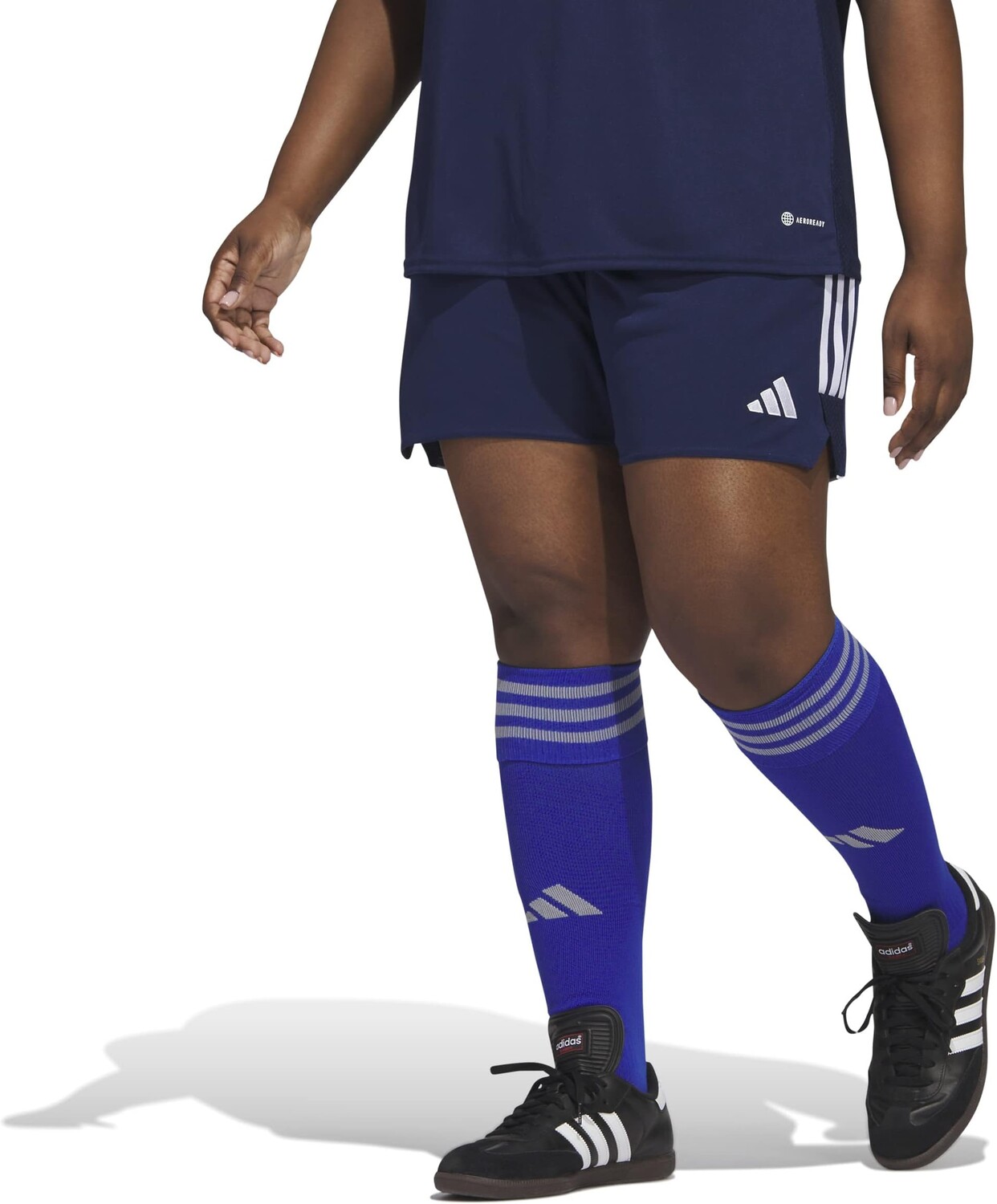 

Шорты больших размеров Tiro 23 adidas, цвет Team Navy Blue/White