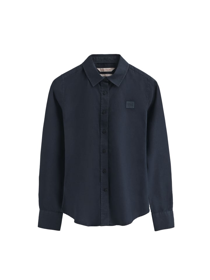 

Рубашка с длинными рукавами темно-синего цвета Polo Club