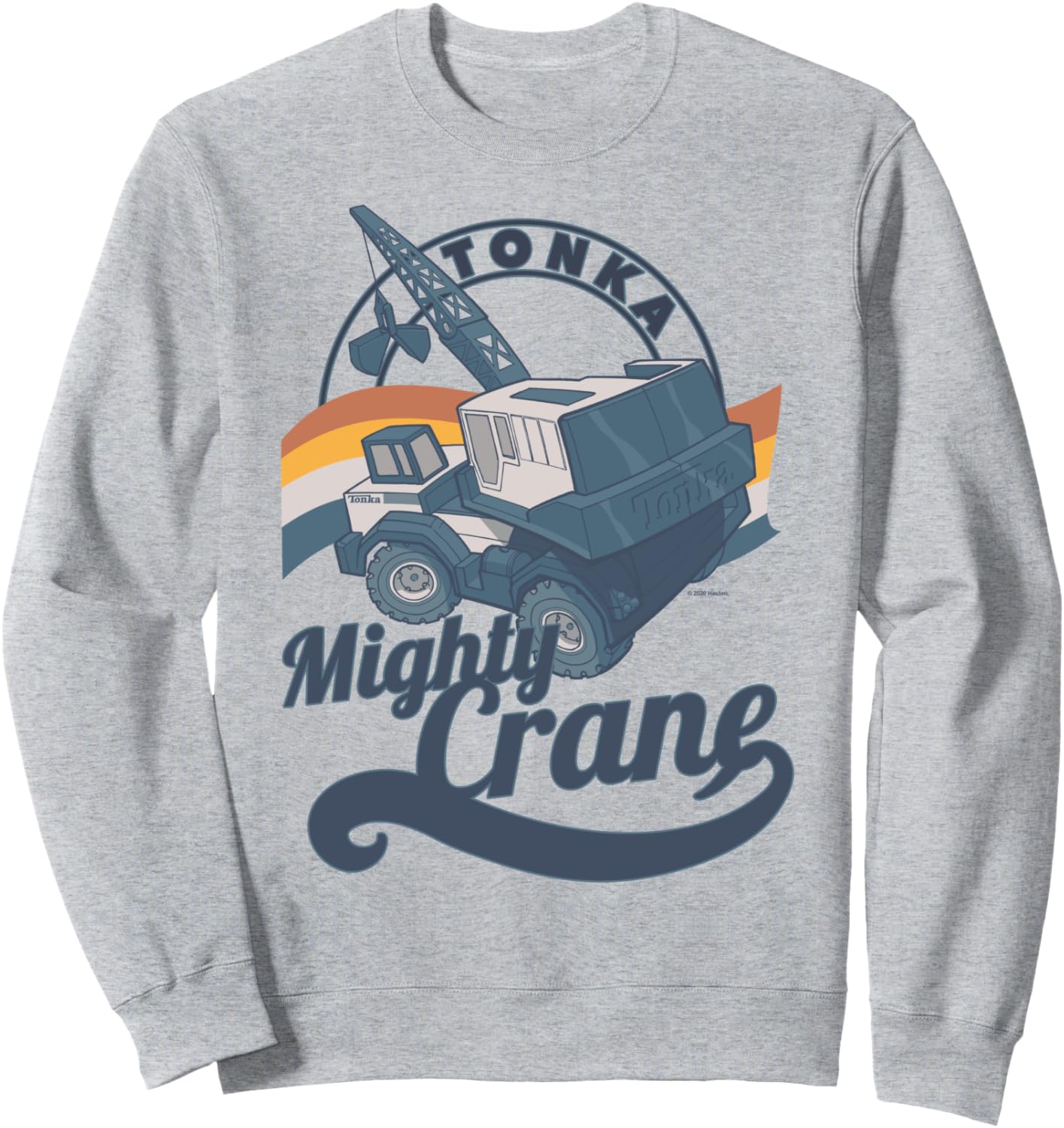 

Толстовка Tonka Mighty Crane Retro Stripe Vintage Logo, серый