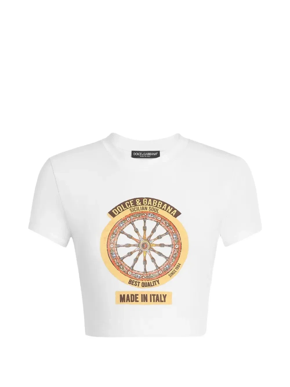 Футболка из джерси DOLCE & GABBANA, белый