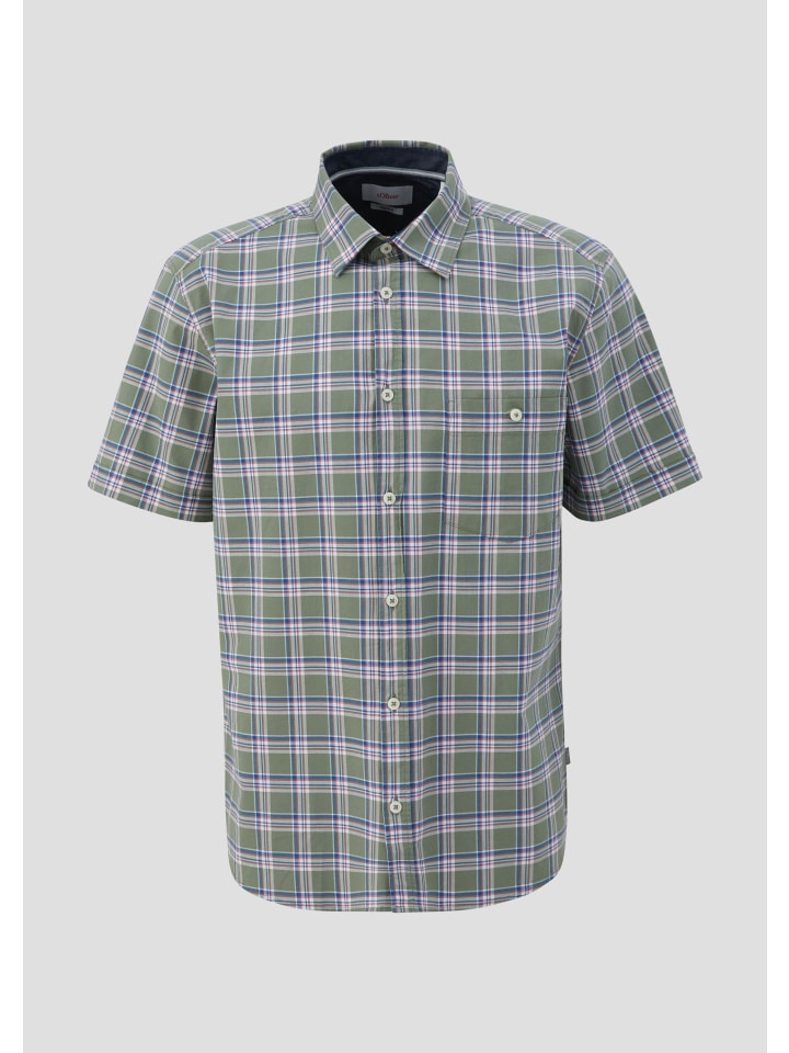 

s.Oliver Рубашка цвета 78N4_еловой зелени