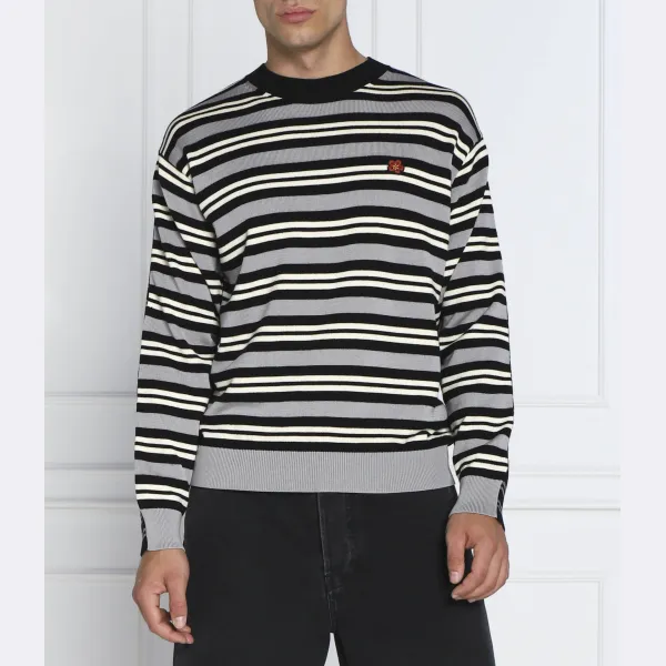 

Шерстяной свитер обычного кроя Kenzo, серый