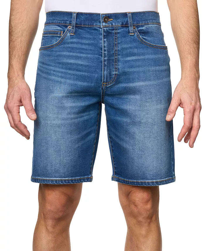 

Мужские укороченные джинсовые шорты Arden Slim-Fit Stretch длиной 9,5 дюйма Lazer, синий