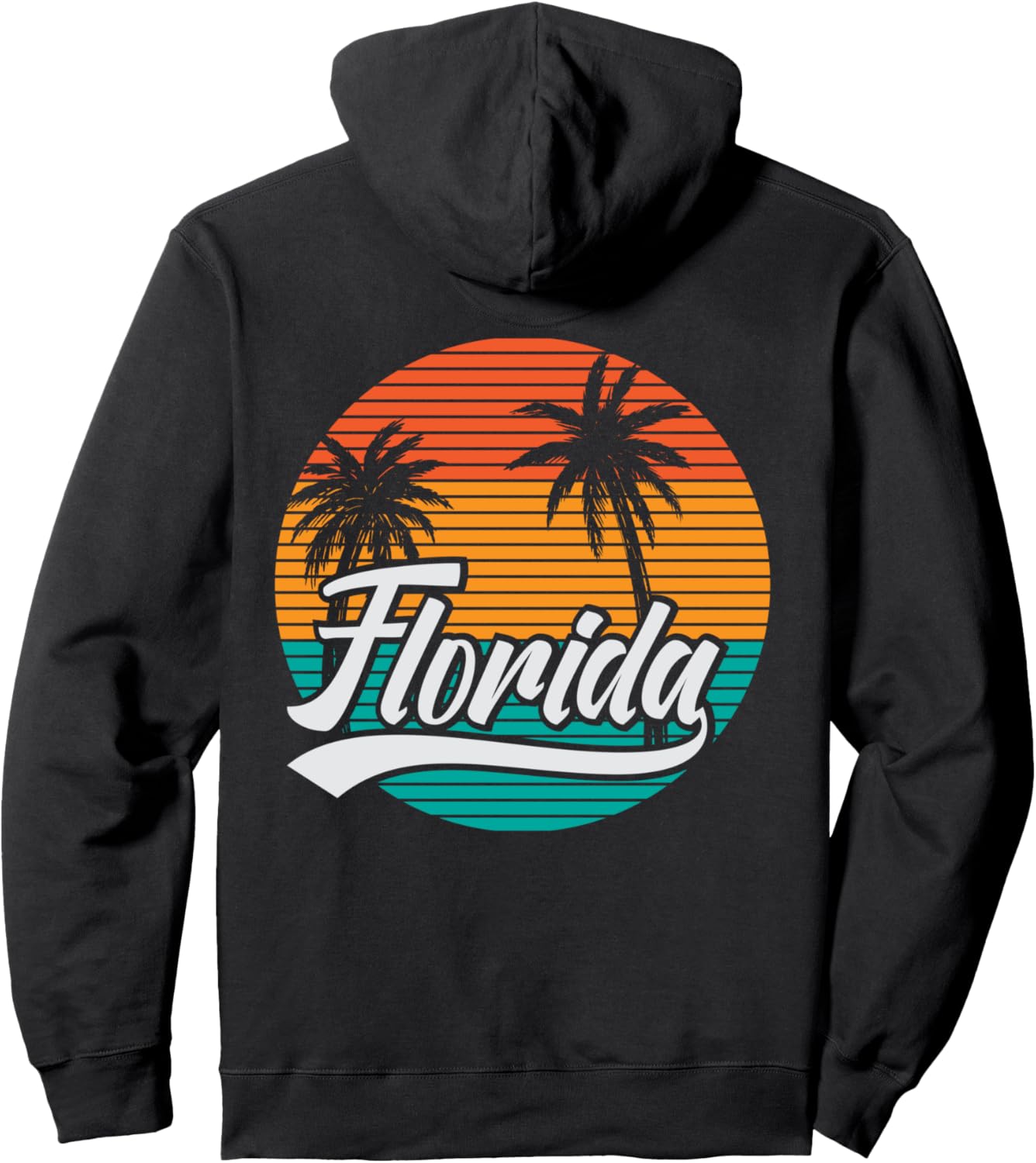 

Винтажная летняя пляжная толстовка с капюшоном для отдыха во Флориде Florida Tourist Gifts Visit Florida Usa, черный