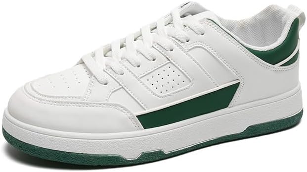 

Мужские кроссовки в корейском стиле, дышащие модные шнурованные обувь для ходьбы, бега, скейтбординга и повседневной одежды Generic, белый