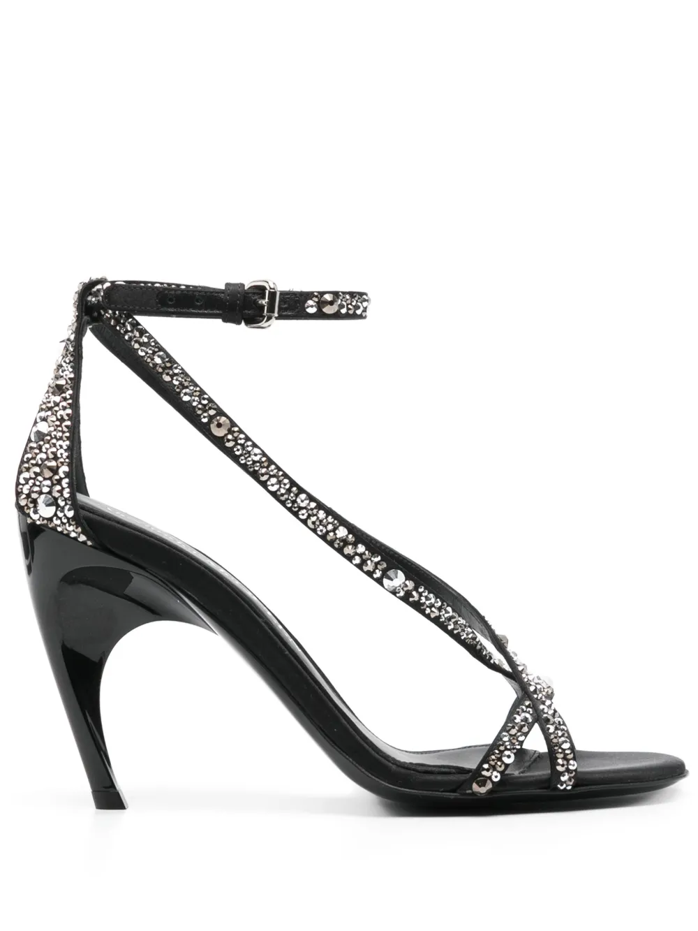 Босоножки Armadillo 95 Alexander McQueen, черный