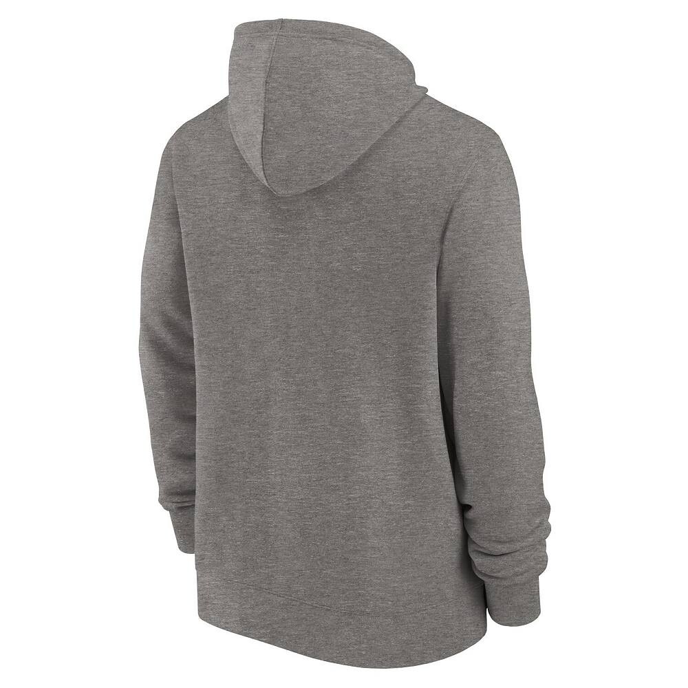 Мужская толстовка с молнией во всю длину Nike Heather Charcoal Green Bay Packers Historic Lifestyle, цвет Pkr Charco — фото 4