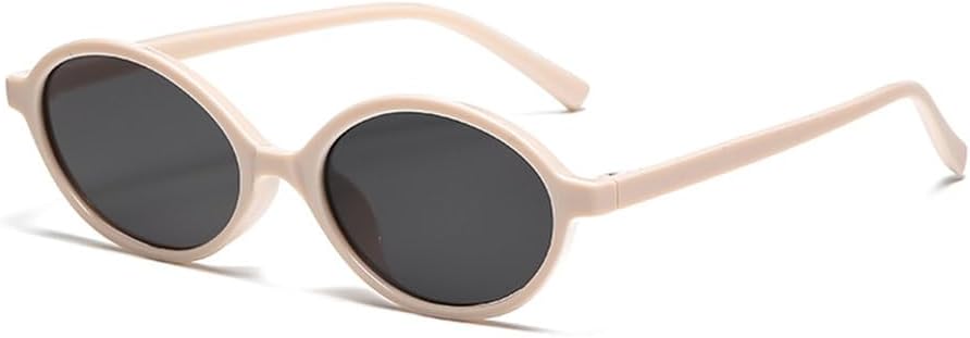 

Классические солнцезащитные очки в маленькой овальной оправе для женщин и мужчин, модные солнцезащитные очки с леопардовым принтом, коричневые, ретро, ​​разноцветные TYUVIVO, Beige Black