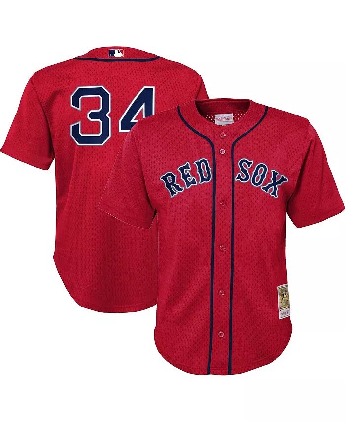 

Митчелл Несс дошкольный Дэвид Ортис Red Boston Red Sox Cooperstown Collection сетчатая тренировочная майка для ватина Mitchell & Ness, красный