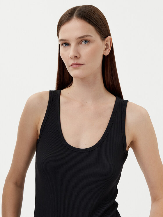 Топ облегающего кроя K20K208246 Calvin Klein, черный — фото 4