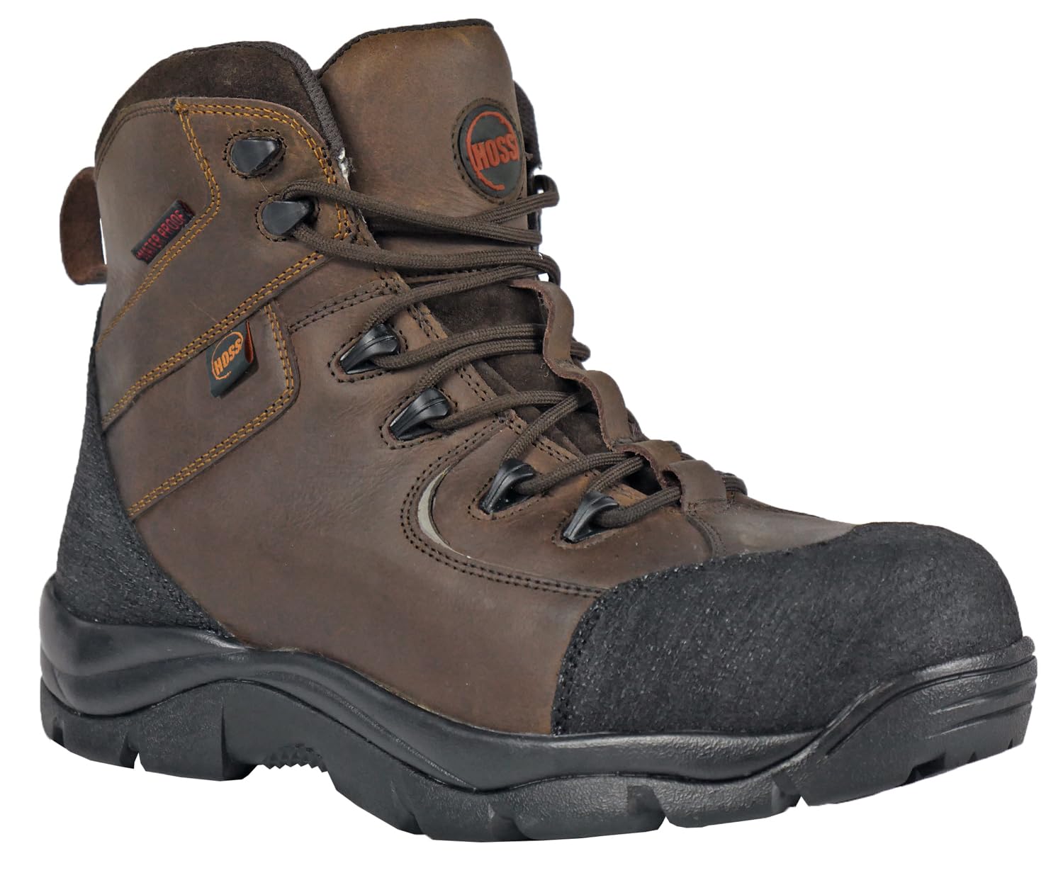 

Мужские ботинки Hoss Ridge 6 WP PR Hiker, коричневые, размер 9.5, широкие
