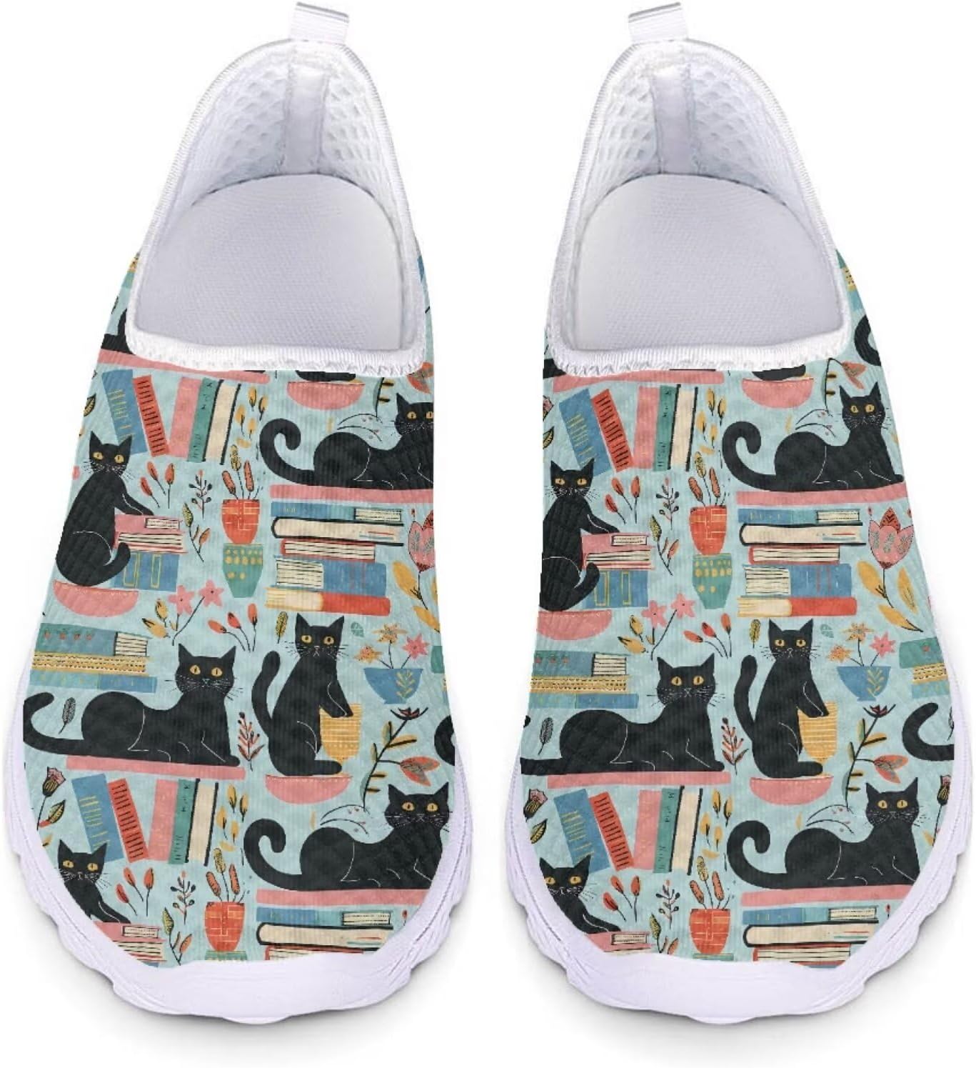 

Мужские кроссовки Forchrinse Green Palm Leaves, легкие, без шнурков, дышащие, для работы, спортзала и путешествий, черный