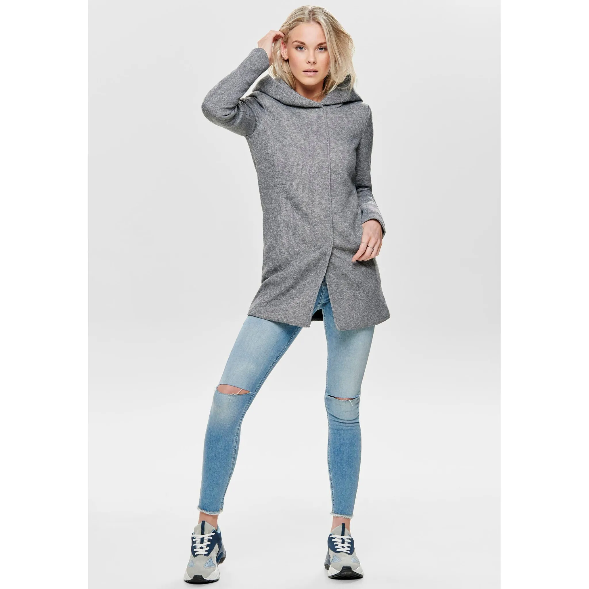

Only полупальто "ONLSEDONA LIGHT COAT OTW NOOS", серый