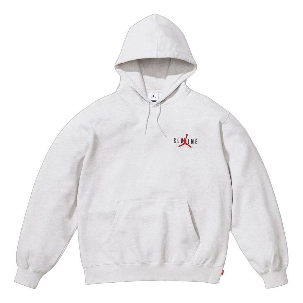 Толстовка Supreme x Air Jordan с капюшоном, цвет «Пепельно-серый»
