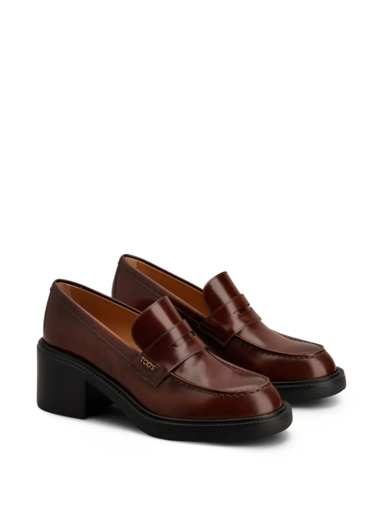 Tod's лоферы на массивной подошве, коричневый — фото 2