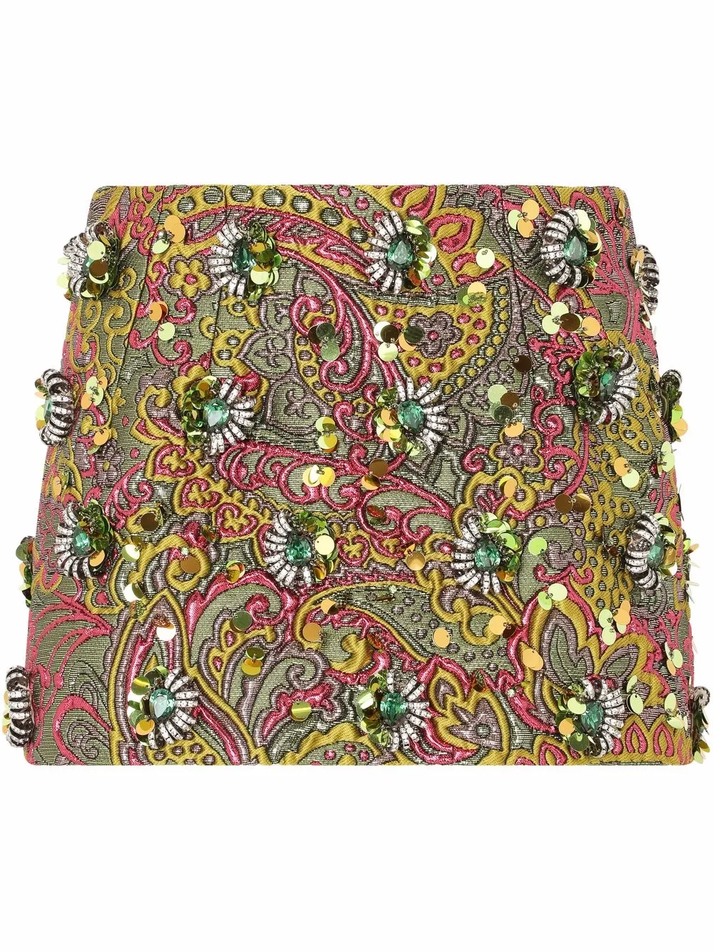 

Декорированная мини-юбка DOLCE & GABBANA, зеленый