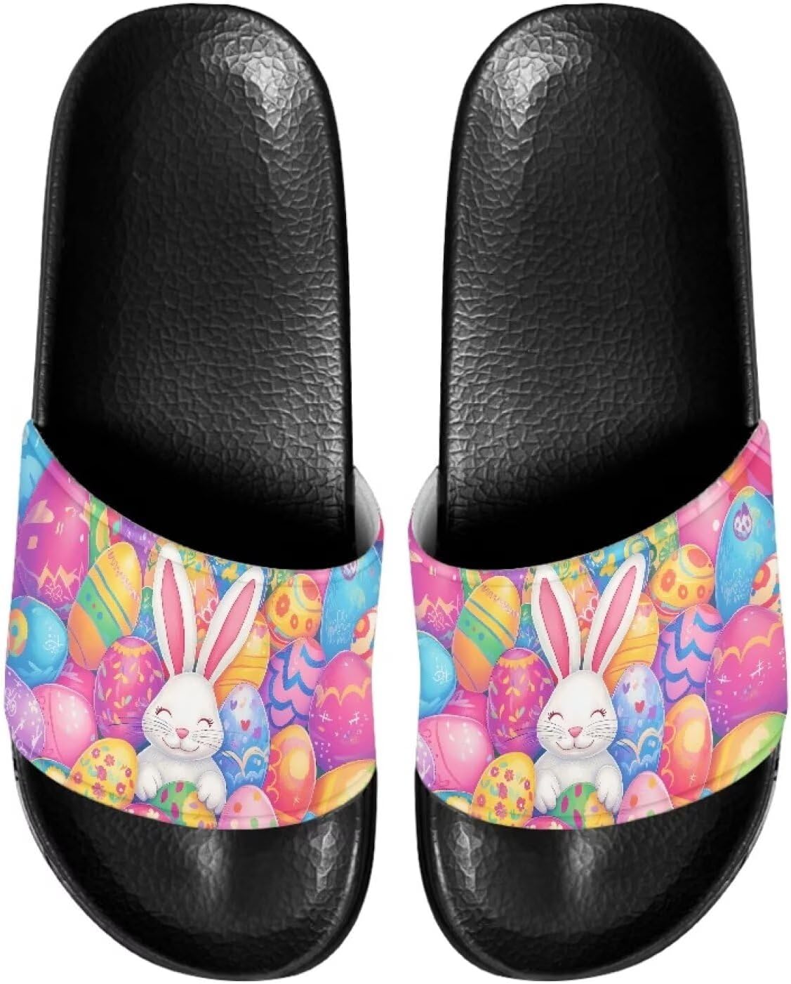 

Шлепанцы для дома и ванной, тапочки на плоской подошве, повседневная обувь для мужчин и женщин Judentidos, Happy Easter Eggs