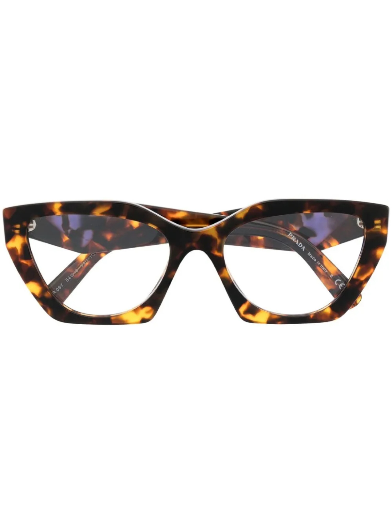 

Prada Eyewear очки в квадратной оправе, коричневый
