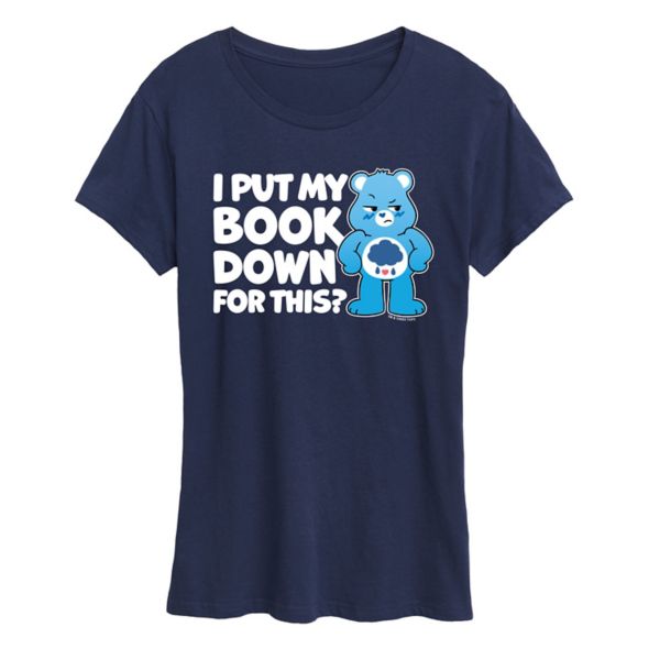 

Футболка с принтом "Care Bears" — "Я отложила книгу" для женщин Licensed Character, синий