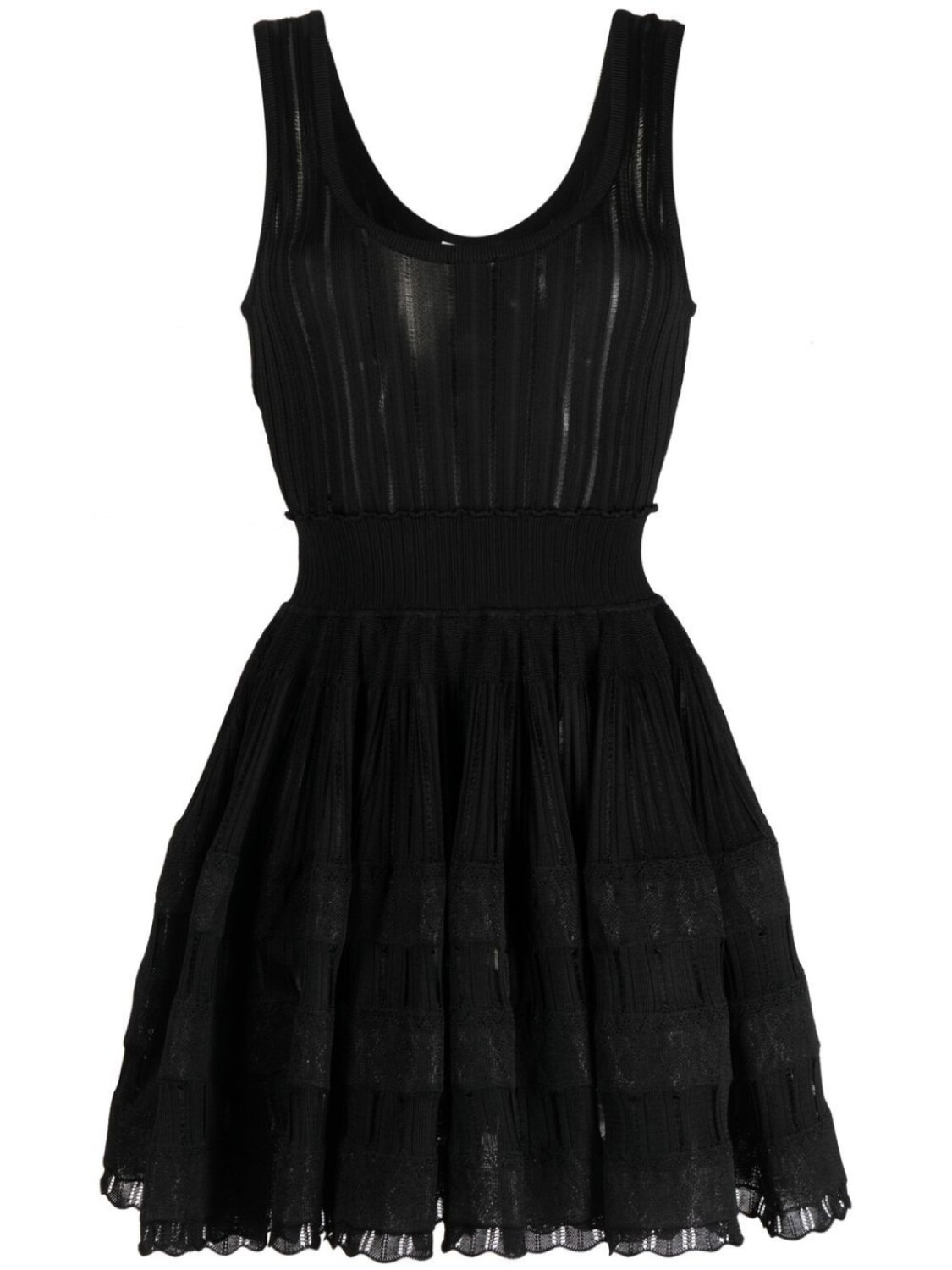 

Трикотажное платье без рукавов Alaïa, черный