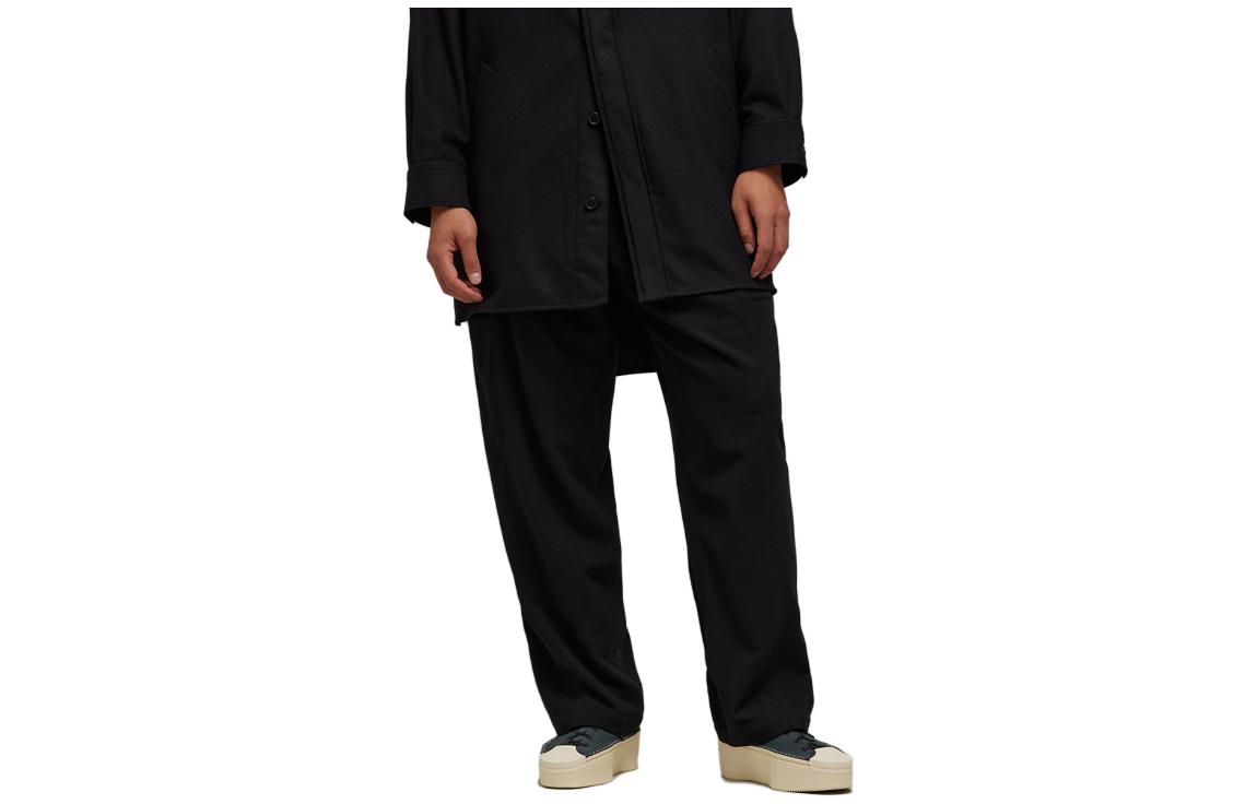 

Хлопковые спортивные брюки Y 3 с кулиской Y-3, черный