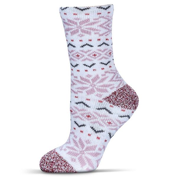 

Женские носки с подкладкой из мягкого плюша в снежинку Memoi