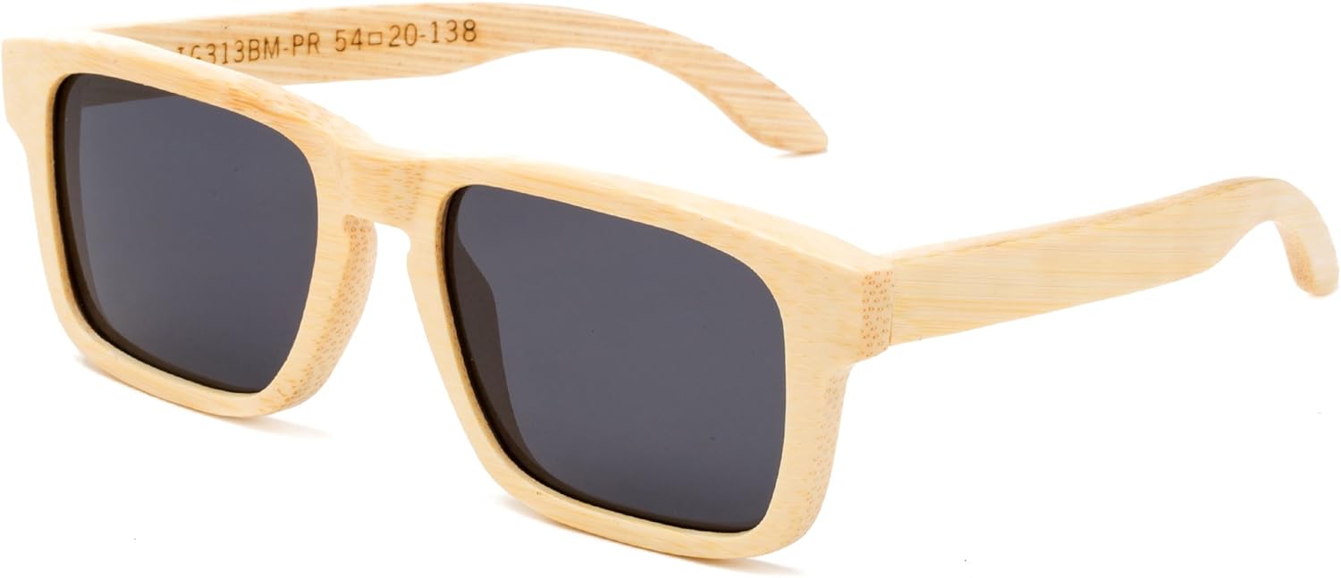 

Оригинальные солнцезащитные очки ручной работы из бамбука, с антибликовым поляризационным покрытием, деревянными пружинными петлями и бамбуковой коробкой Newbee Fashion Sunglasses, Light Bamboo