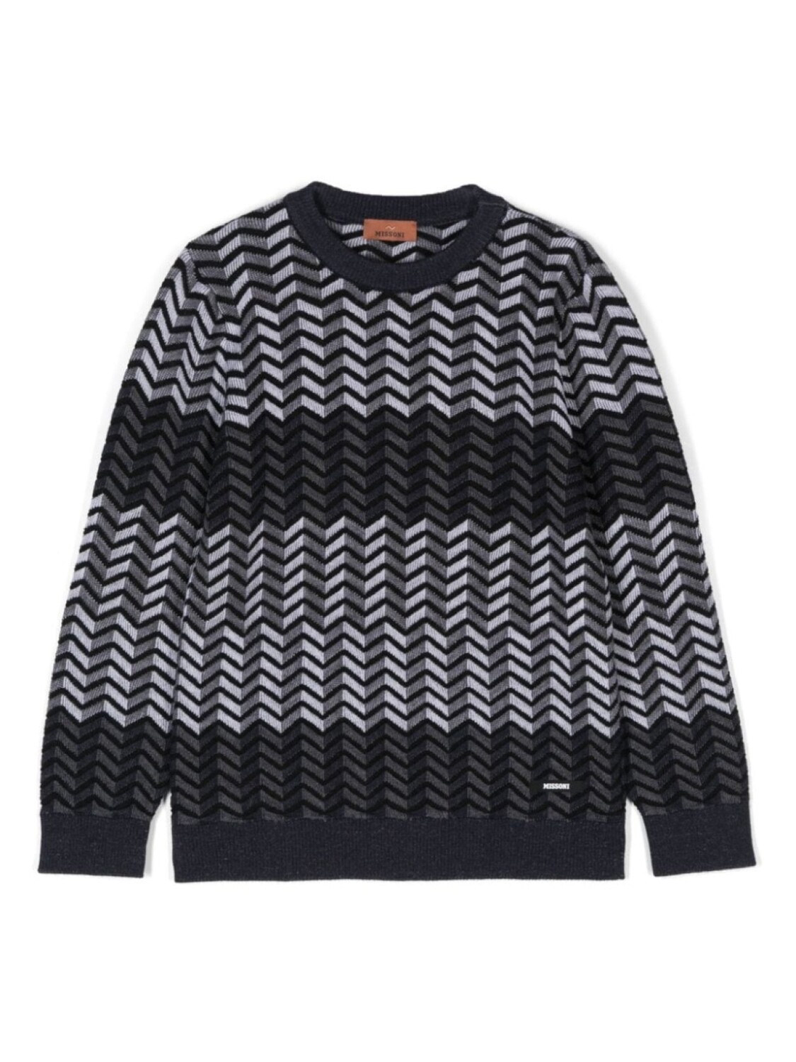 

Missoni Kids свитер с узором зигзаг, белый