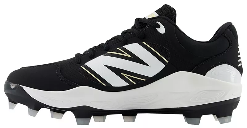 Мужские литые бейсбольные бутсы New Balance Fresh Foam X 3000 V7, черный/белый — фото 3