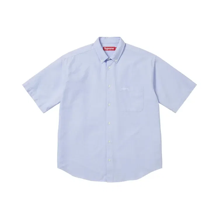 Рубашка свободного кроя с коротким рукавом Supreme Oxford, синий