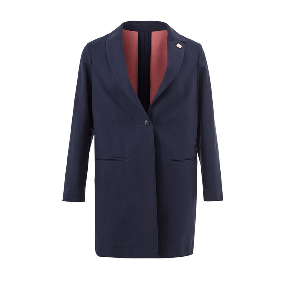 

Lardini Cotton Elegance: шикарная синяя куртка