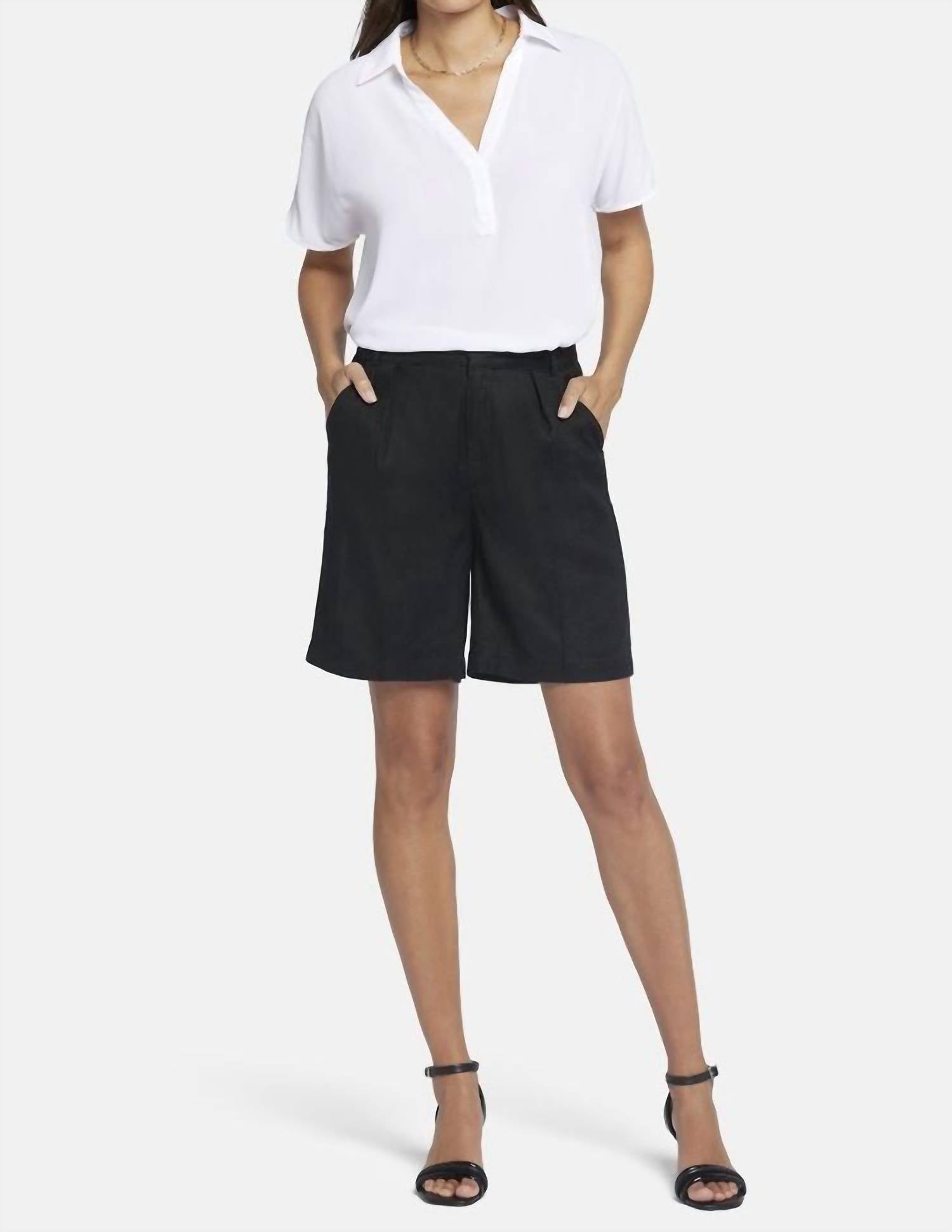 

Черные расслабленные шорты NYDJ